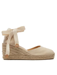 Castañer Espadryle Carina/6/001 020964 Biały - Espadryle damskie - miniaturka - grafika 1