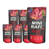 Mokra karma dla psów - DOLINA NOTECI Mini Rafi z wołowiną 10x150g - miniaturka - grafika 1