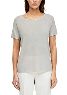 s.Oliver BLACK LABEL T-shirt damski, szary, 42 - Koszulki i topy damskie - miniaturka - grafika 1