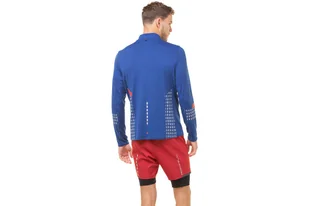 RONHILL Bluza biegowa męska AFTERHOURS 1/2 ZIP cobalt/flame - Bluzy sportowe męskie - miniaturka - grafika 7
