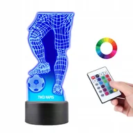 Lampy pozostałe - Lampka na Biurko Statuetka 3D Piłkarz Piłka Noga - miniaturka - grafika 1