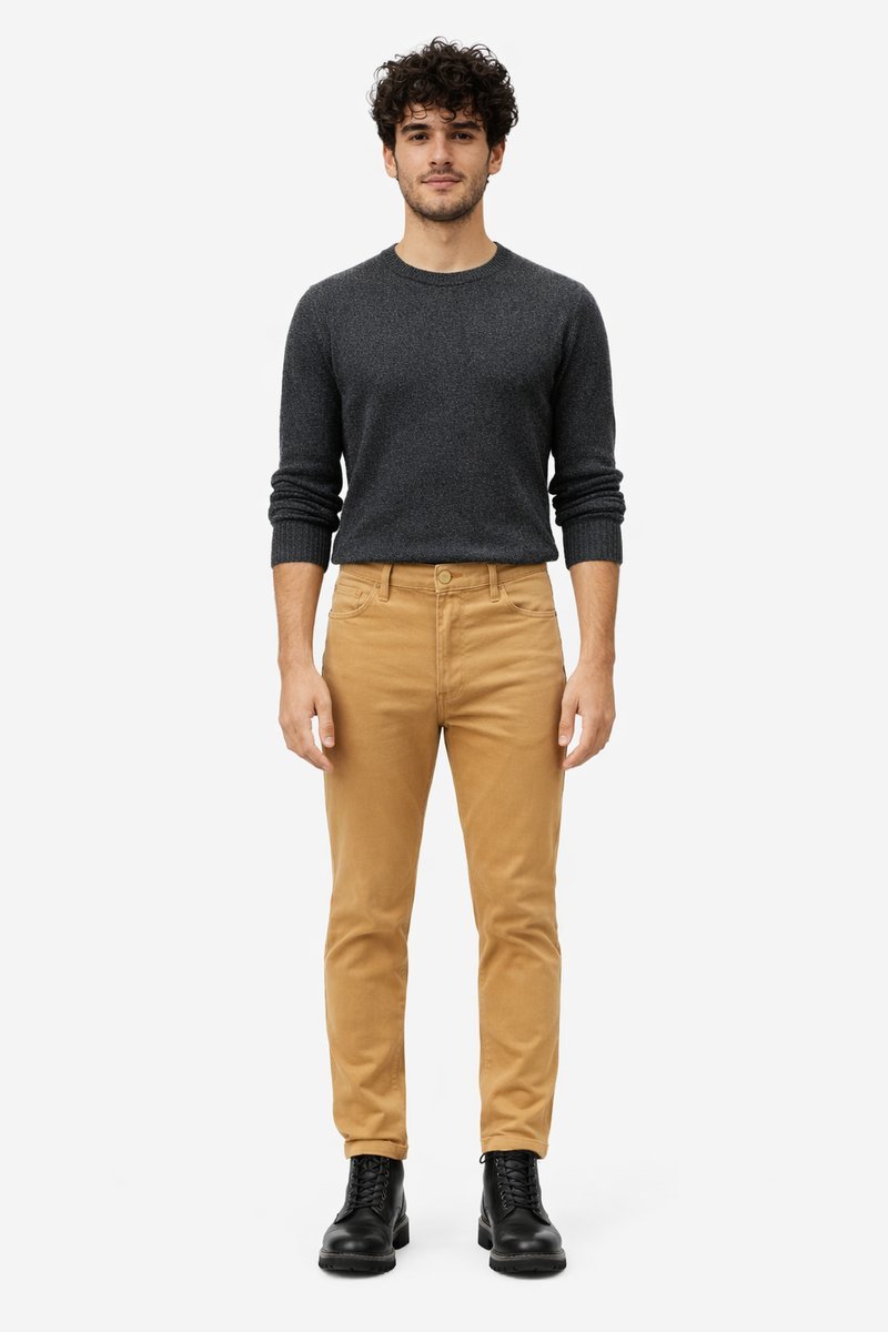 PEPE JEANS BEŻOWE SPODNIE CASUAL PROSTE Z PASKIEM BAWEŁNA W27 L30 I3A