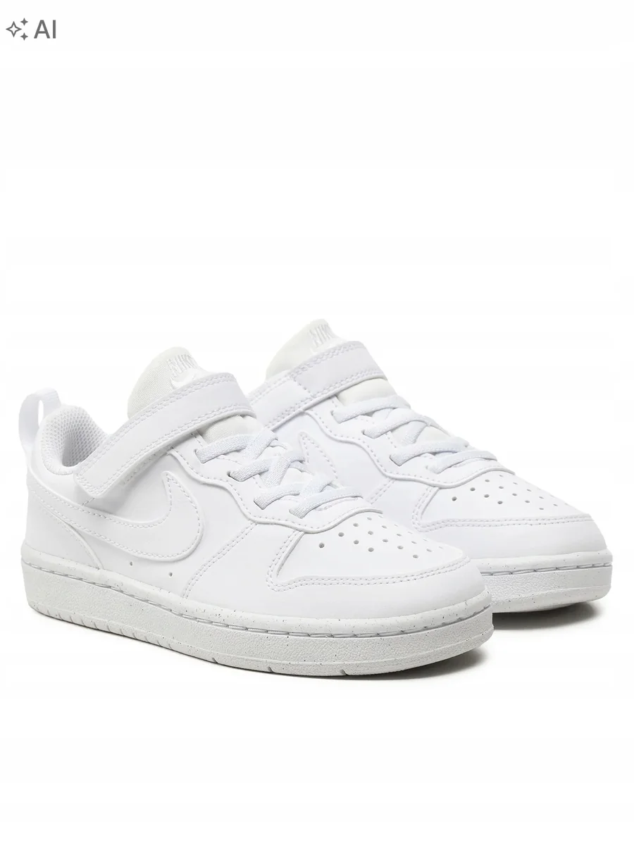 NIKE COURT BOROUGH BUTY DZIECIĘCE BIAŁE ZAPINANE 32 16PA
