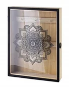 Szafki na klucze - Drewniana skrzynka szafka na klucze mandala 27x20 HTYK6911 - miniaturka - grafika 1