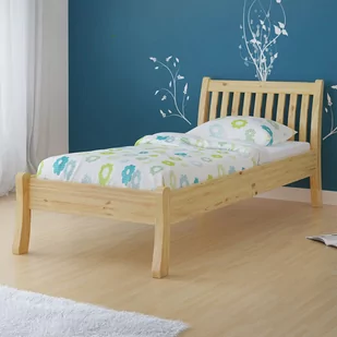 TARTAK MEBLE Łóżko TONJA TARTAK MEBLE drewniane Rozmiar 140x200 Wybarwienie Sosna Szuflada Nie PS2574_65657 - Łóżka - miniaturka - grafika 1