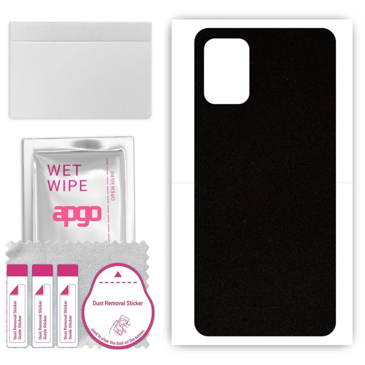 Folia naklejka skórka strukturalna na TYŁ Zamsz do LG K62 - Zamsz Czarny - apgo SKINS