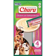 Mokra karma dla psów - Przysmak CHURU 4P Kurczak&Łosoś dla psa 4x14g - miniaturka - grafika 1