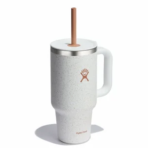 Kubek termiczny Hydro Flask All around Travel Tumbler 32 OZ (946ml) Kolor: biały/czerwony - Kubki termiczne - miniaturka - grafika 1