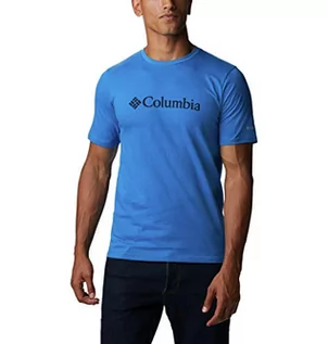 Koszulki męskie - Columbia Męski top z logo CSC Basic z krótkim rękawem - grafika 1