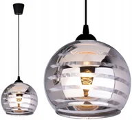 Lampy sufitowe - Szklana Lampa Wisząca Sufitowa Żyrandol Plafon Led - miniaturka - grafika 1