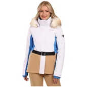 Kurtki i kamizelki sportowe damskie - Kurtka damska Kilpi Carrie-W Rozmiar: L / Kolor: biały - miniaturka - grafika 1