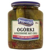 Mieszanki warzywne, sałatki - ProVitus Ogórki konserwowe chili 720 ml - miniaturka - grafika 1