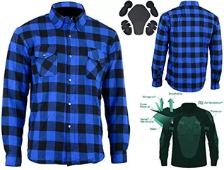 Koszule męskie - Bikers Gear Australia męska koszula rekreacyjna wielokolorowa niebieska / czarna xxl - grafika 1