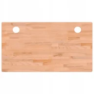 Blaty meblowe i parapety okienne - Blat do biurka, 110x60x2,5 cm, lite drewno bukowe - miniaturka - grafika 1