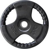 Pozostały sprzęt siłowy - HMS TOK20 TALERZ OLIMPIJSKI OGUMOWANY 20 KG 1AB-17-6-208 - miniaturka - grafika 1