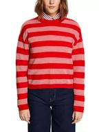 Swetry damskie - ESPRIT Sweter w kolorze czerwono-białym - miniaturka - grafika 1