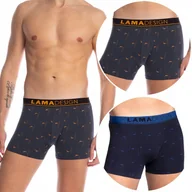 Majtki męskie - Bokserki Męskie Szorty 2 PARY Bawełniane LAMA XXL - miniaturka - grafika 1