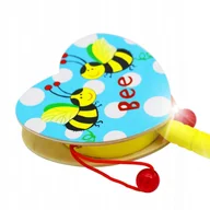 Instrumenty muzyczne dla dzieci - ZESTAW INSTRUMENTÓW DREWNIANYCH cymbałki bębenek tamburyn i harmonijka - miniaturka - grafika 1