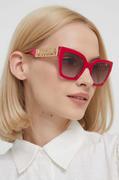 Okulary przeciwsłoneczne - Moschino okulary przeciwsłoneczne damskie kolor różowy - miniaturka - grafika 1