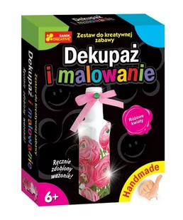 Dekupaż i malowanie Różowe kwiaty - Decoupage - miniaturka - grafika 1