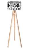 Lampy stojące - Macodesign Lampa podłogowa Zakręcone koła tripod-foto-344p, 60 W - miniaturka - grafika 1