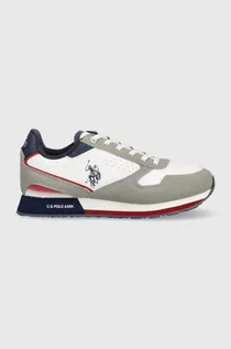 Buty dla chłopców - U.S. Polo Assn. sneakersy dziecięce kolor szary - grafika 1