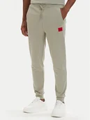 Spodnie sportowe męskie - HUGO Spodnie dresowe Doak212 50447963 Zielony jasny Regular Fit - miniaturka - grafika 1