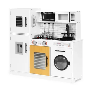 Duża drewniana kuchnia dla dzieci + dźwięki światełka ECOTOYS - Zabawki AGD - miniaturka - grafika 4