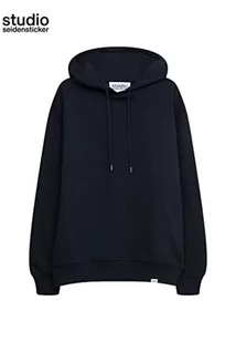 Seidensticker Męska bluza oversized fit z długim rękawem, granatowy, S - Bluzy męskie - miniaturka - grafika 1