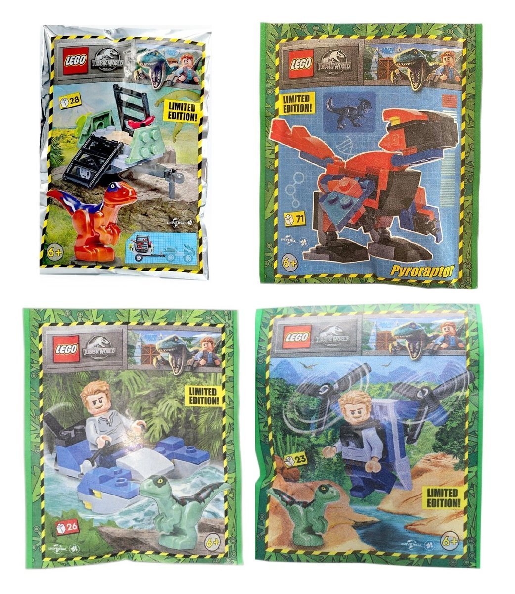 Klocki LEGO Jurassic World - Zestaw 4 Polybag - JW02