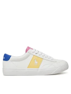 Polo Ralph Lauren Sneakersy Ryley RL02447101 Biały - Buty dla dziewczynek - miniaturka - grafika 1