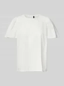 Bluzki damskie - Bluzka o kroju regular fit z czystej bawełny model ‘PRETTY’ - miniaturka - grafika 1