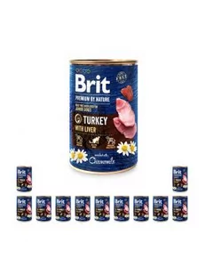 Brit Premium by Nature Junior Turkey & Liver 400g - Mokra karma dla psów - miniaturka - grafika 2