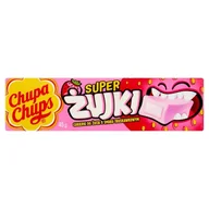 Zdrowa żywność - Chupa Chups Super Żujki Truskawka 45g - miniaturka - grafika 1