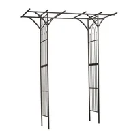 Kratki i pergole - Nature Garden Łuk ogrodowy/pergola, 114x66 232 cm, stal, czarna Outsideliving (6040801) - miniaturka - grafika 1