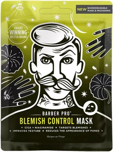 Barber Pro blemish control face sheet mask - maska do cery trądzikowej z niacynamidem - Maseczki do twarzy - miniaturka - grafika 1