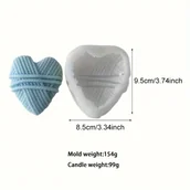 Inne - TEMU Silikonowa forma w kształcie do robienia zapachowych świec i ręcznie robionych mydeł, nieregularne wzory z przędzy, formy o tematyce - miniaturka - grafika 1