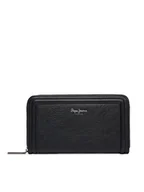 Portfele - Pepe Jeans Portfel damski Code Wallet PL0700001 Czarny - miniaturka - grafika 1