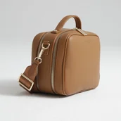 Torby i organizery dla mam - Torebka crossbody i organizer do wózka 2w1 dla Mamy VERA caramel - miniaturka - grafika 1