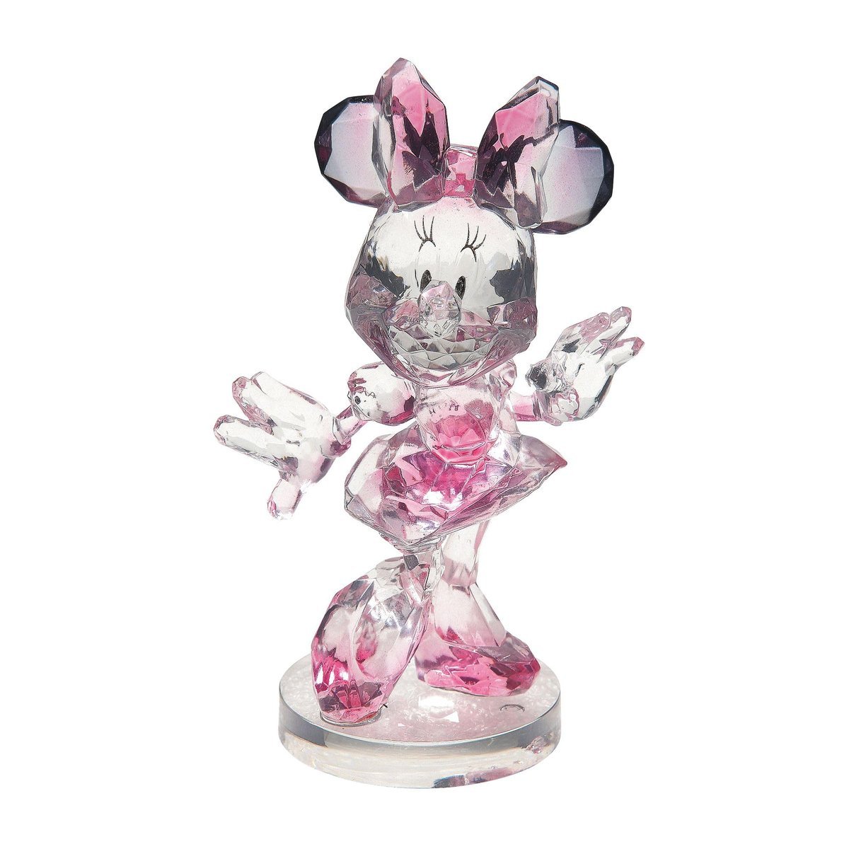 Enesco Disney Facets Figurka pozująca Myszka Minnie, 10 cm, różowa