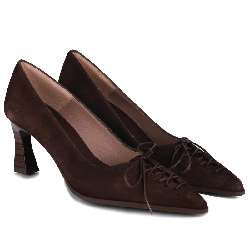 Czółenka damskie Hispanitas HI264951 C026 VELOUR-I26 ESPRESSO R.38