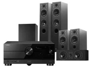 Kino domowe Yamaha RX-A4A (czarny) + Diva 5 (czarny) +Diva 3 (czarny) + Diva 7 (czarny) + Basso 880 (czarny) - Kino domowe - miniaturka - grafika 1