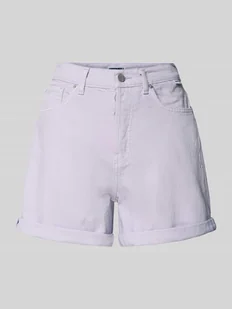 Szorty jeansowe o kroju regular fit z czystej bawełny - Spodenki damskie - miniaturka - grafika 1