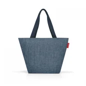 Torby i wózki na zakupy - torba shopper M twist blue - miniaturka - grafika 1