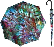 Parasole - Parasol długi Doppler Fiber Flex Imperial Satin - Pavone - miniaturka - grafika 1