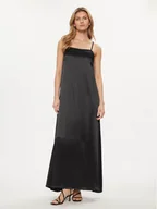 Sukienki - Fracomina Sukienka letnia FS24SD3006W45101 Czarny Loose Fit - miniaturka - grafika 1