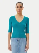 Swetry damskie - Morgan Sweter 251-MCHAMPI Zielony Slim Fit - miniaturka - grafika 1