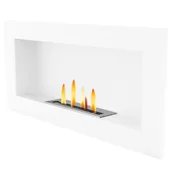 Biokominki - Biokominek wiszący 90x40 Biały UNIFLAM - miniaturka - grafika 1