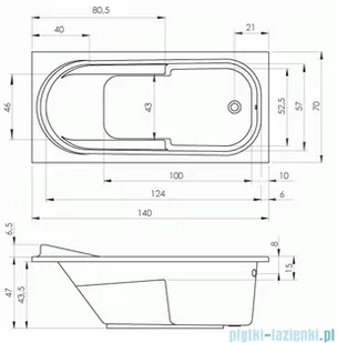 Riho Columbia wanna prostokątna 140x70cm z hydromasażem Air prawa B004002005 - Wanny z hydromasażem Riho Columbia wanna prostokątna 140x70cm z hydromasażem Air prawa B004002005 - Wanny z hydromasażem - miniaturka - grafika 2