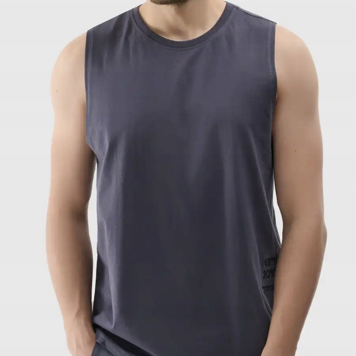Tank Top Męski 4F Koszulka bez rękawów Sportowa Antracyt 4FWSS25TSLEM121 XL Szary